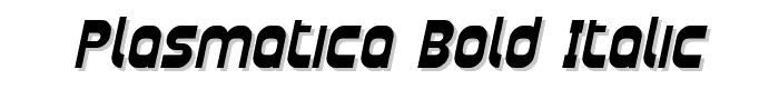 Plasmatica Bold Italic font